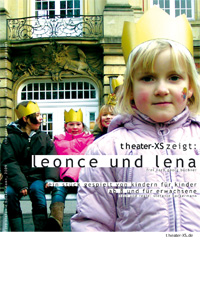 Plakat, theater-xs, Leonce & Lena, Din A3